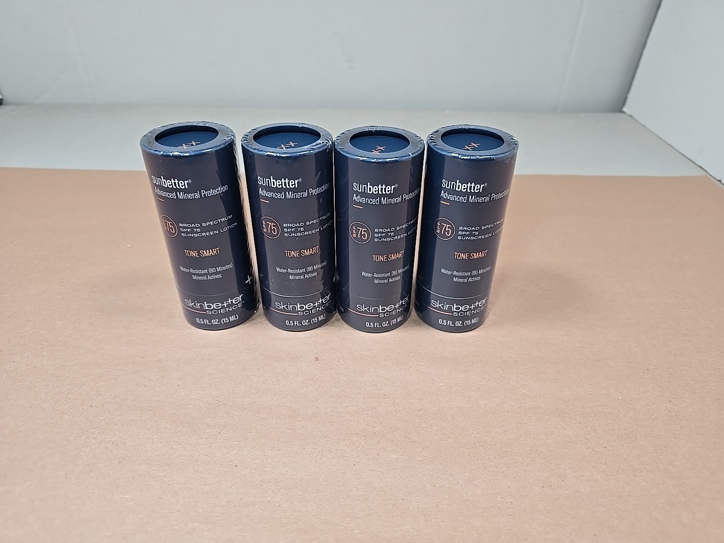 LOT 4X SKINBETTER SCIENCE SUNBETTER TONE SMART SPF75 SUNSCREEN 15mL SEALED 11/26