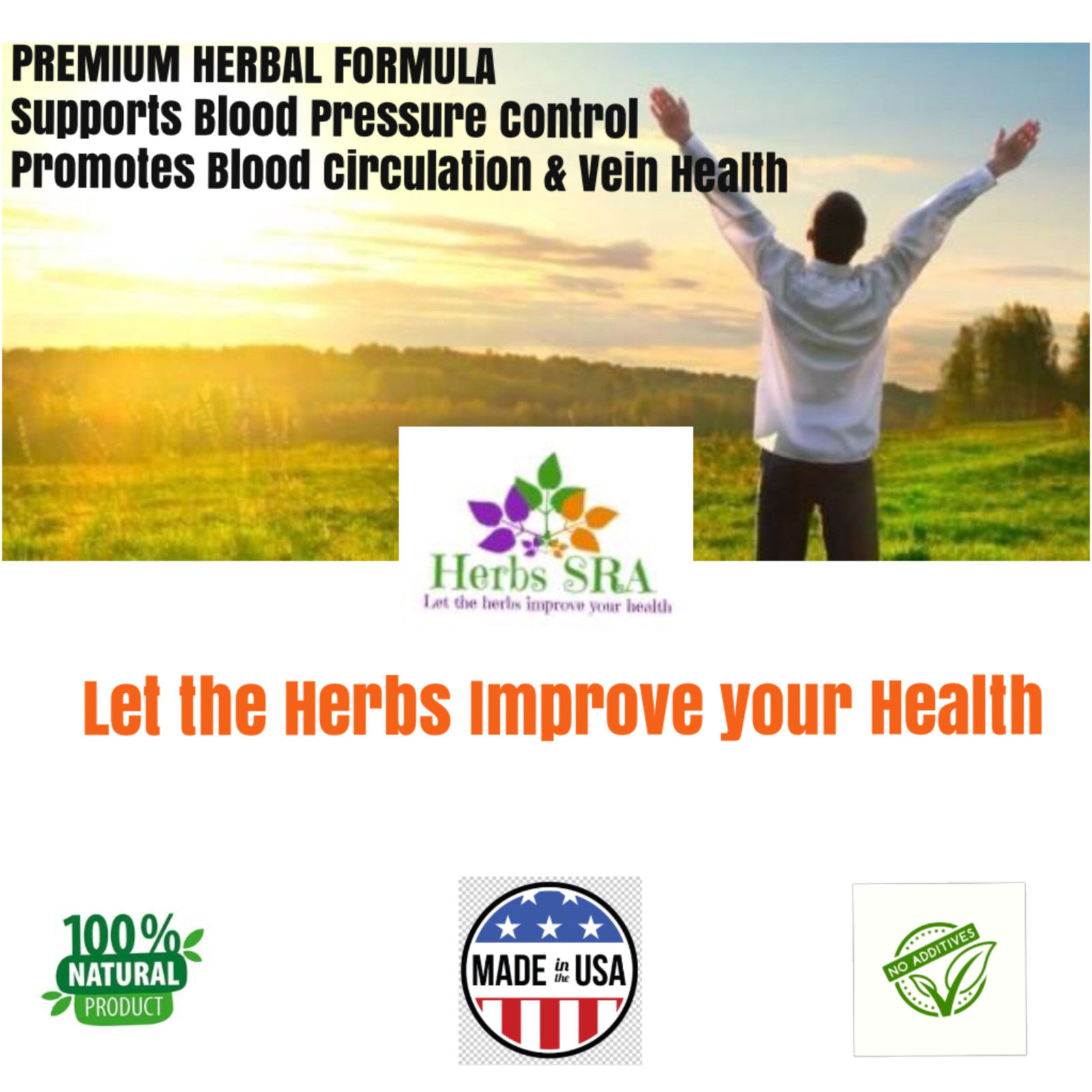 CIRCULATORY SYSTEM SUPPLEMENT, 120 capsules, Lower Blood Pressure, Burn Fats.