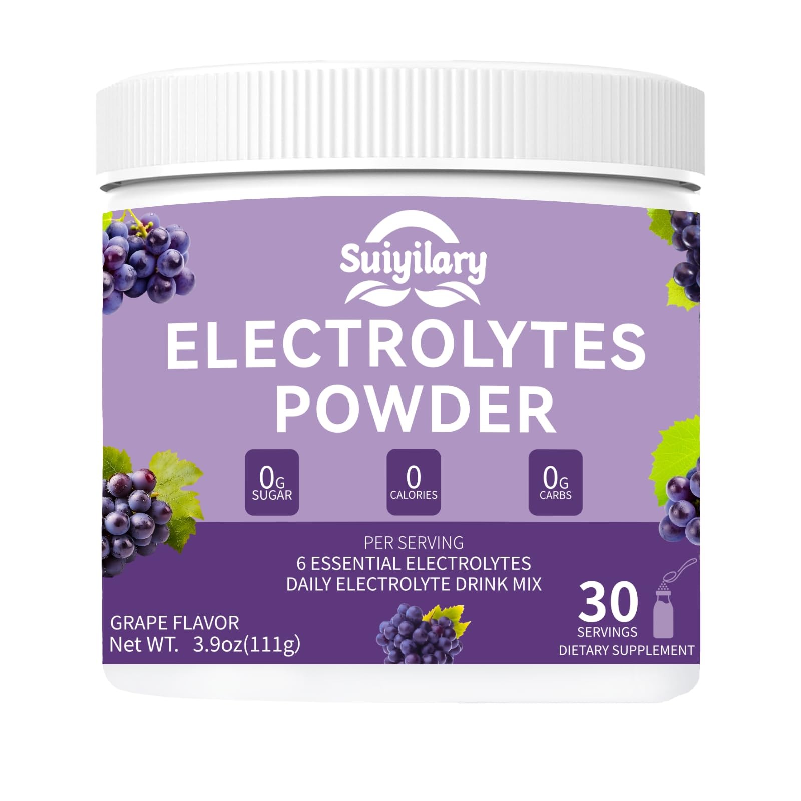 Sugar-Free Electrolyte Powder Drink Mix, Daily Hydration Powder with 6 Key El…