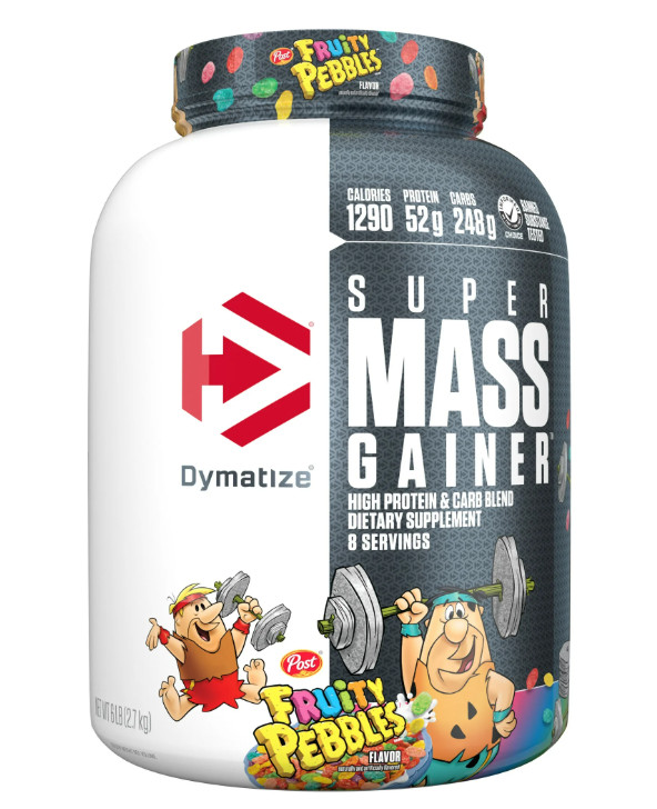 Dymatize Super Mass Gainer, Fruity Pebbles, 6 lb, 52g Protein