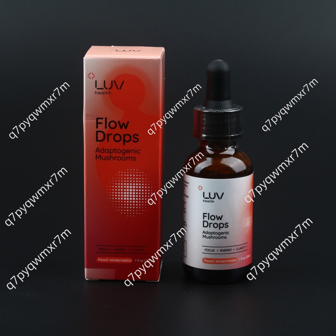 1 Pack LUV Health Flow Drops – Health LUV Flow Adaptogenic Mushroom Tincture NEW