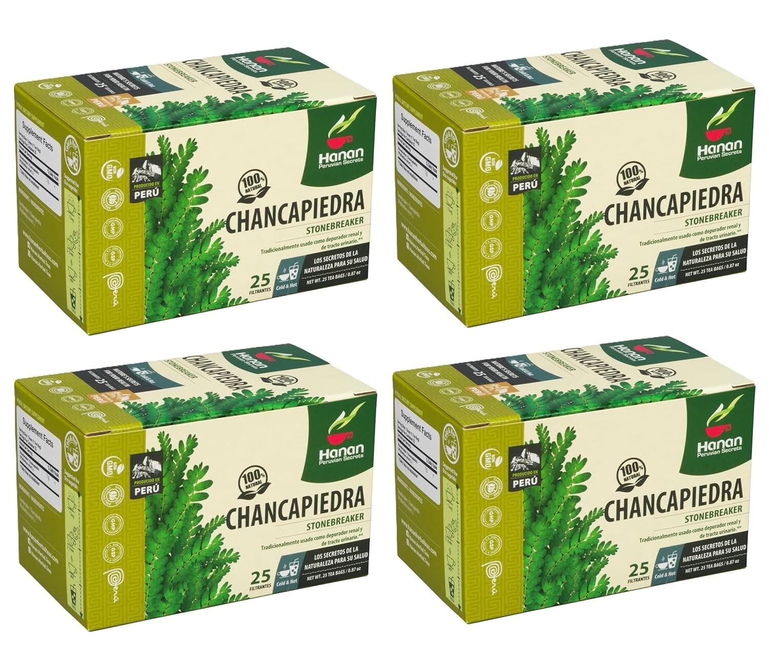 Chanca Piedra Tea Stone Breaker 100 Teabags Dried Chancapiedra Leaves from Peru