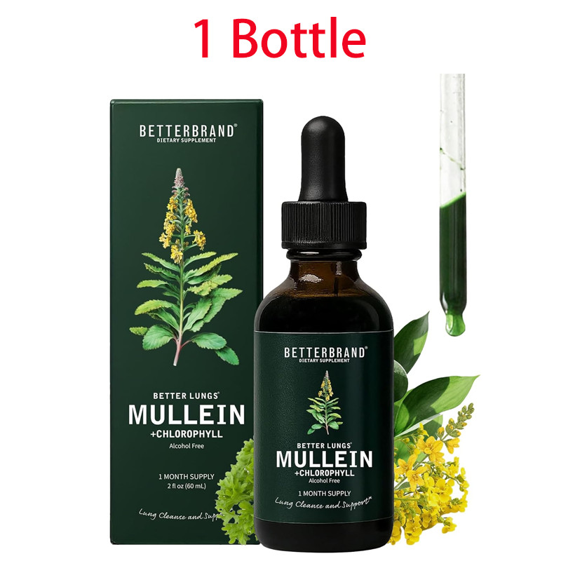 Betterbrand Better Lungs Mullein Leaf Extract Lung Cleanse & Support 2 Fl Oz