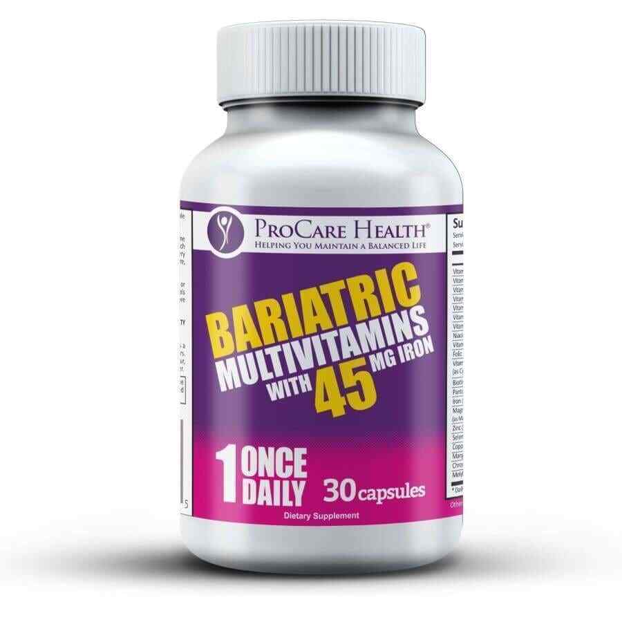 ProCare Health “1 per Day!” Bariatric Multivitamin Capsule with 45mg Iron