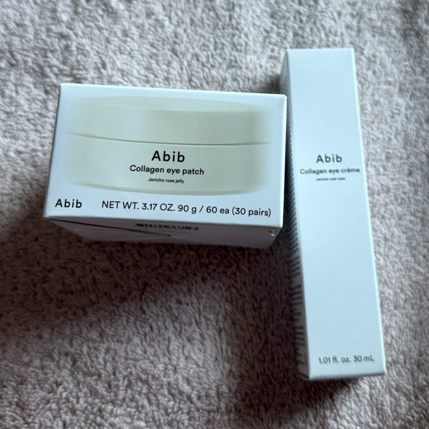 Abib Collagen Eye Moisturizer Cream 30mL + Eye Patch Set Jericho Rose Jelly