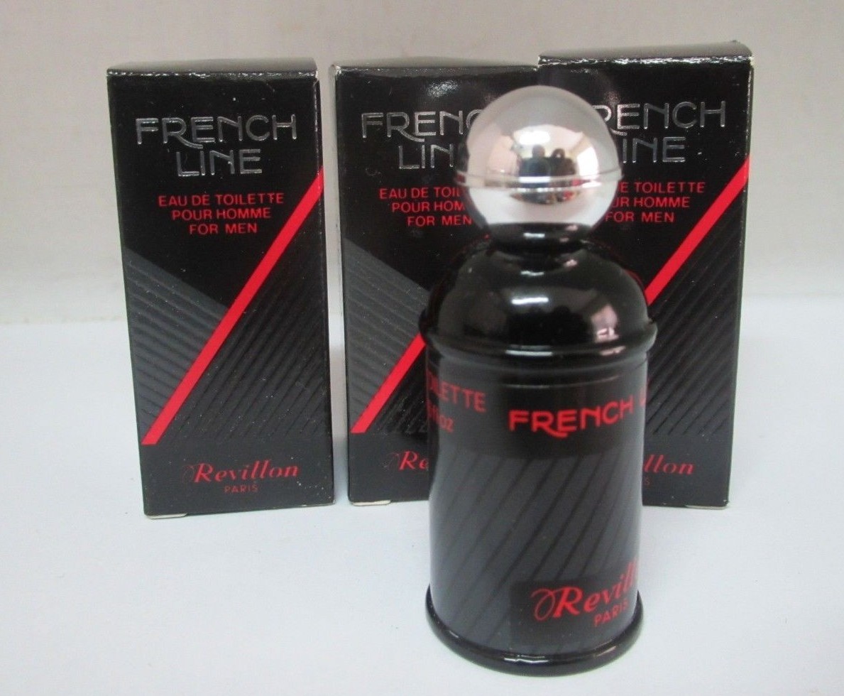 French Line By Revillon Mini **LOT OF 3** Eau De Toilette Splash Men 5 ml NEW