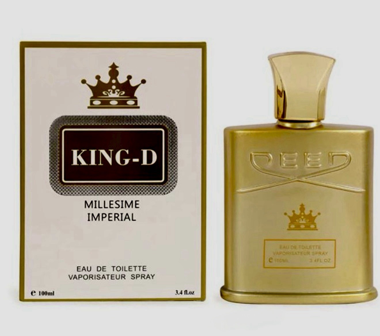 King D 100ml 3.4fl.oz Long Lasting Natural Spray for Men Sealed~New