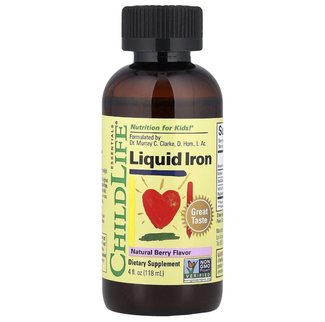 Liquid Iron, Natural Berry, 4 fl oz (118 ml)