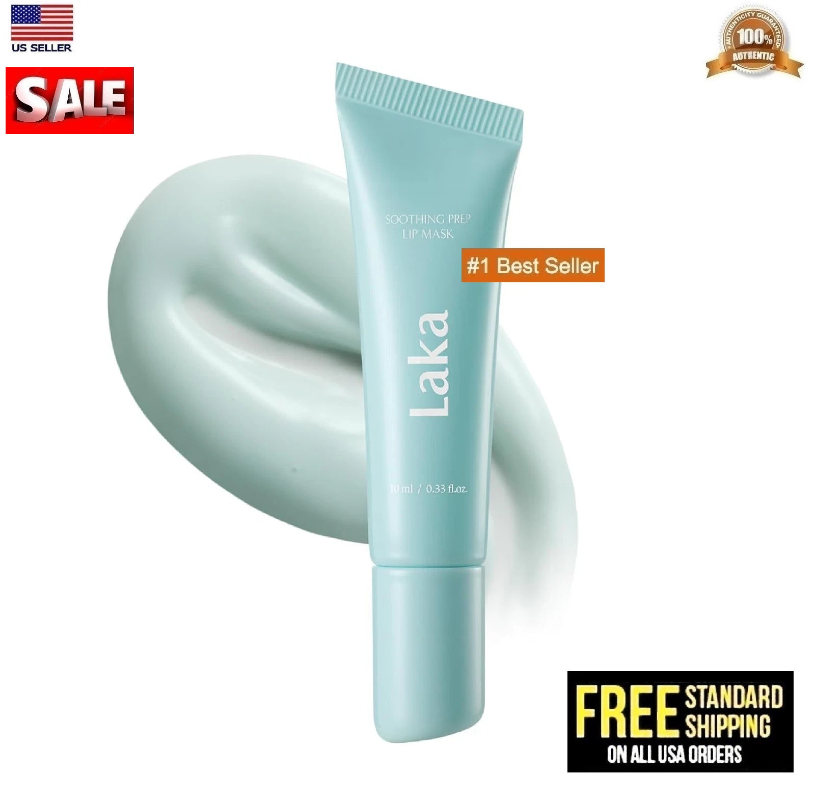 Laka Soothing Prep Lip Mask 10ml/0.33 fl.oz Cooling Peel-Off Lip Mask