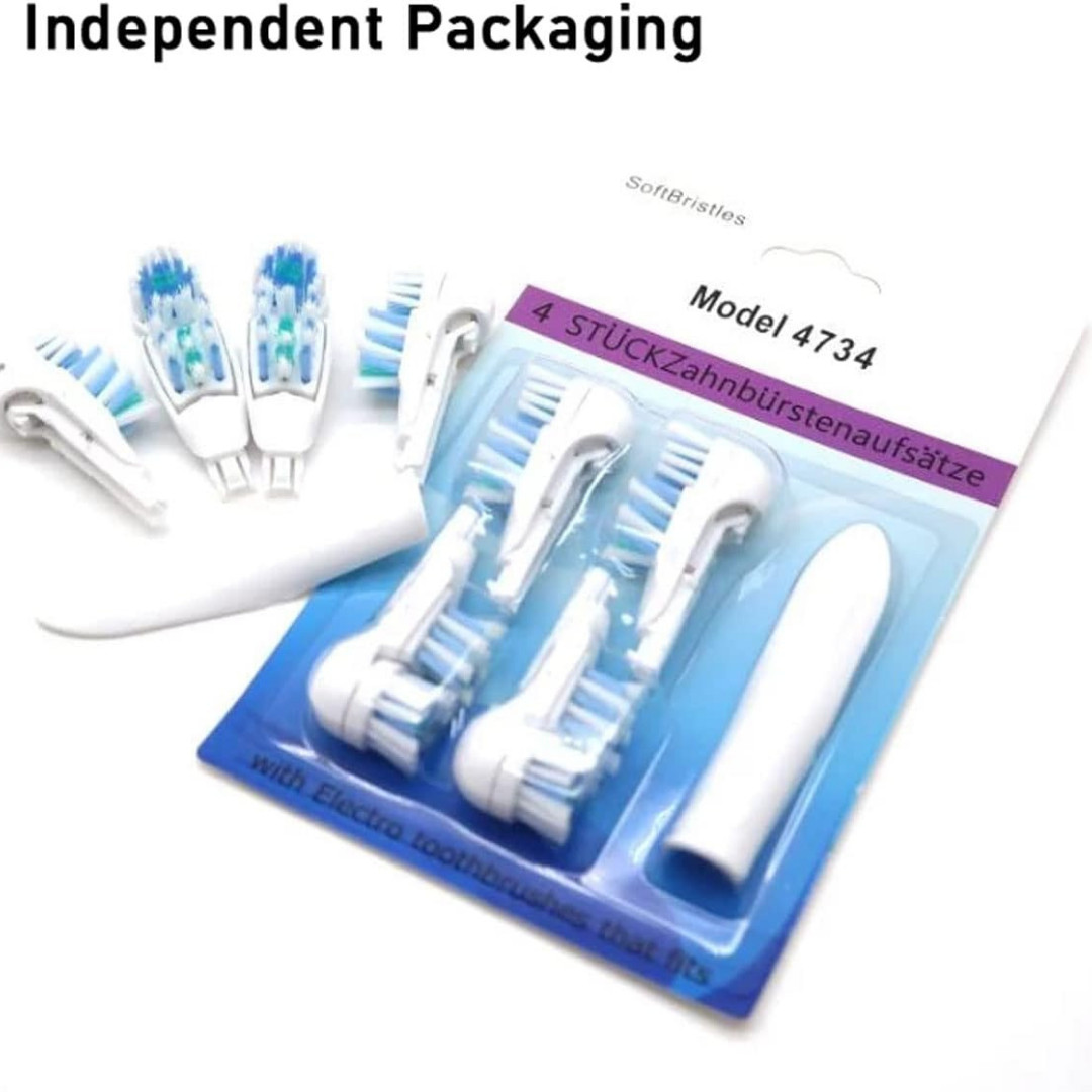 Sensitive Replacement Toothbrush Heads Compatible with Oral-B Cross Action Power