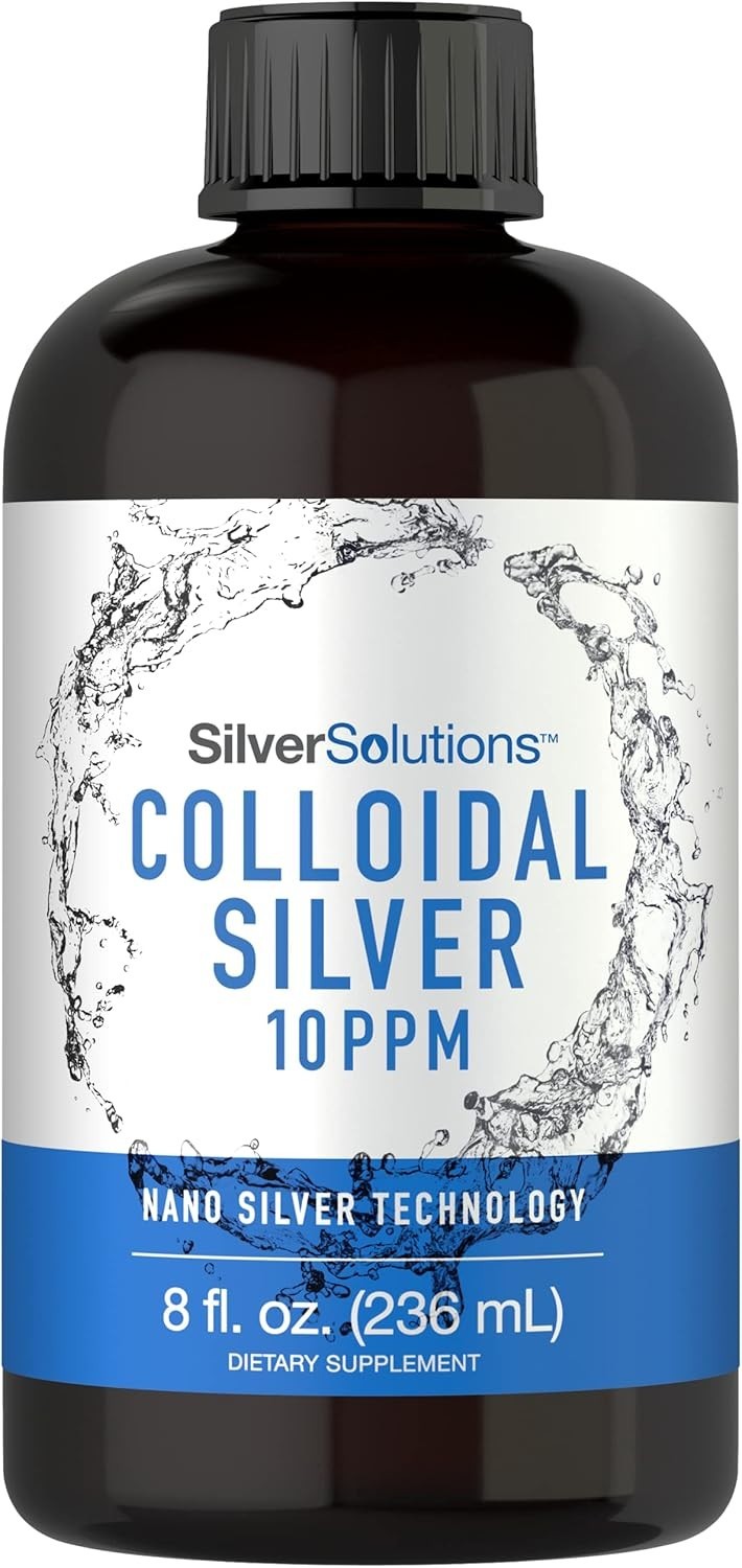 Carlyle Colloidal Silver | 10 Ppm | 8 Oz (236 Ml) | Nano Silver Technology | Veg