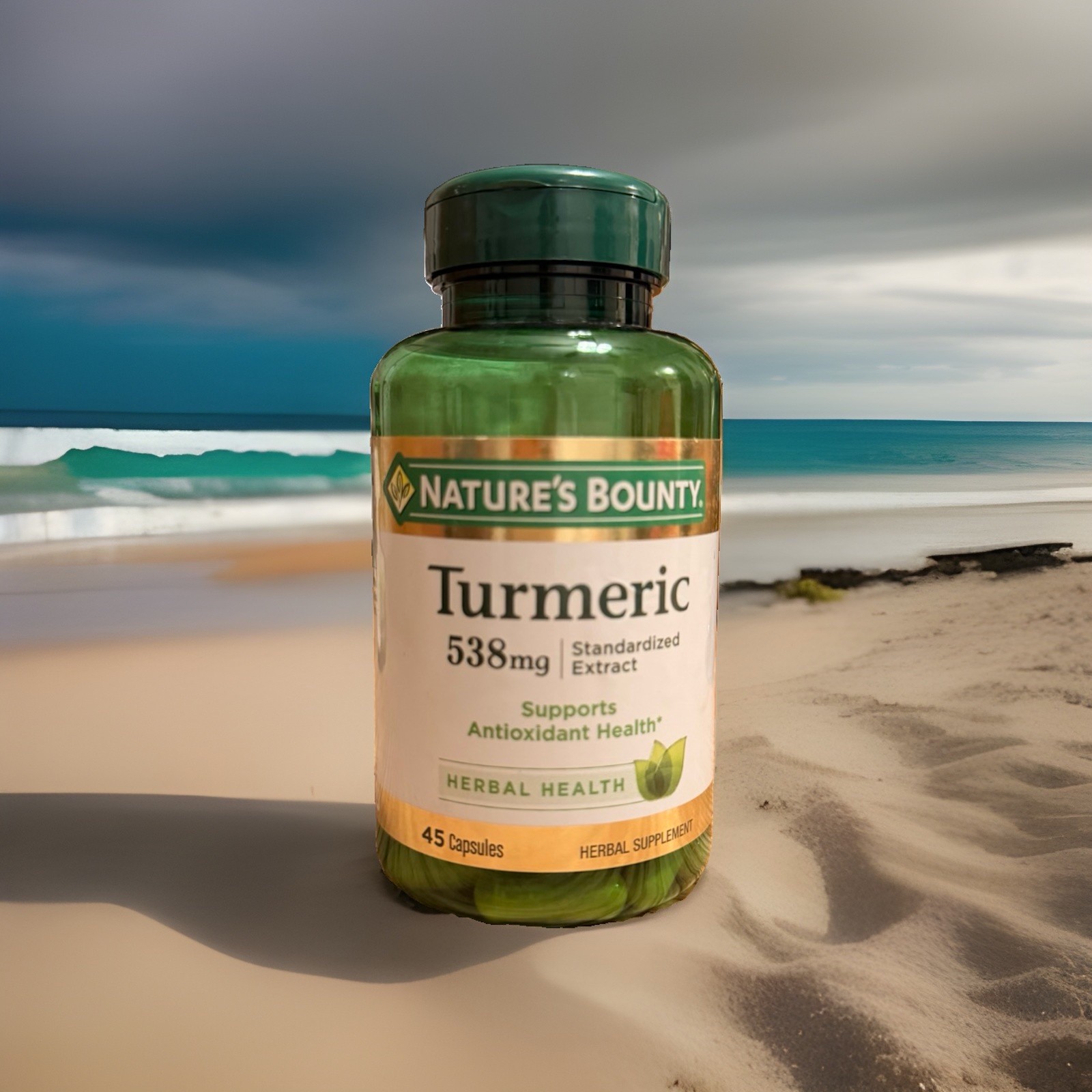 Nature’s Bounty Turmeric 538 mg supports antioxidant health 45 Capsules 12/27