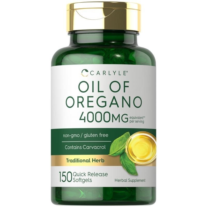 Oil of Oregano 400mg Softgels Carvacrol Immune Support Gluten Free 150ct