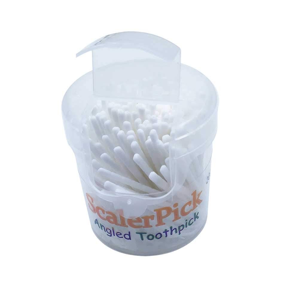 Angled toothpick Scalerpick White Plastic Household 200 Count (Pack of 1)