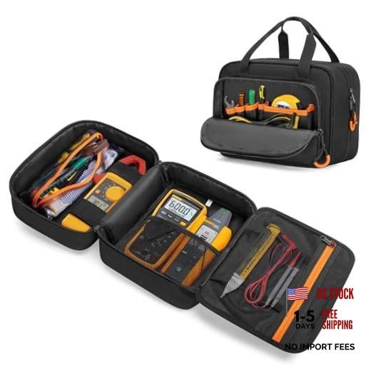 Carrying Bag Compatible with Fluke Digital Multimeter/325 Clamp Multimeter,
