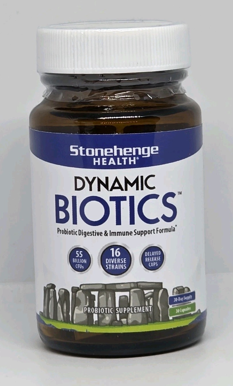 Stonehenge Health Dynamic Biotics 30 Capsules New Sealed Exp. 07/2026