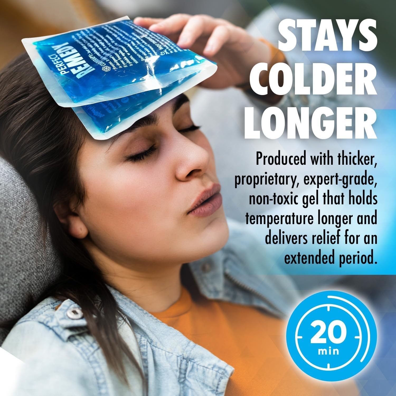 Reusable Gel Ice Pack for Targeted Pain Relief – Flexible Hot & Cold Therapy