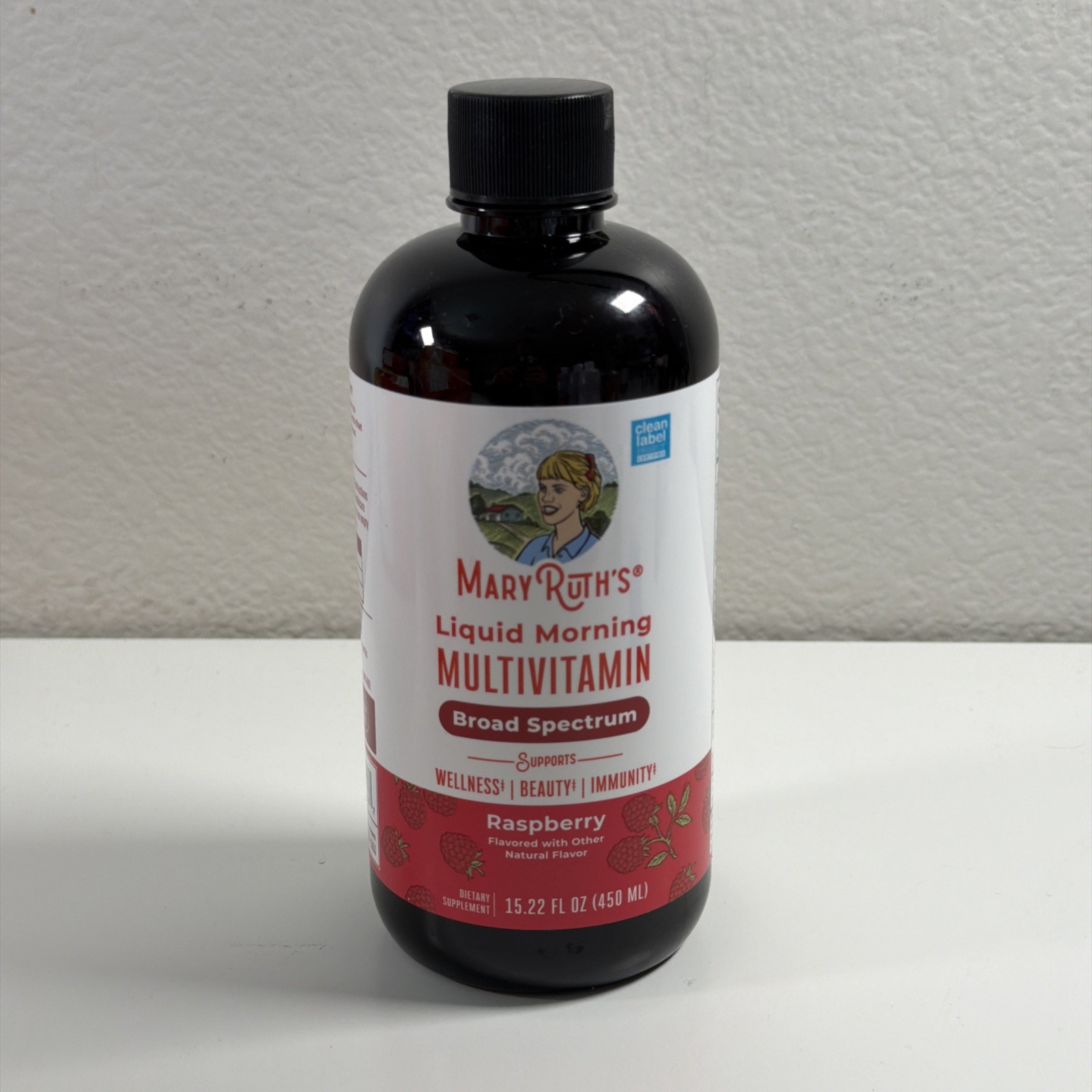 Mary Ruths Liquid Morning Multivitamin Raspberry 15.22 oz 01/2028 Broad Spectrum