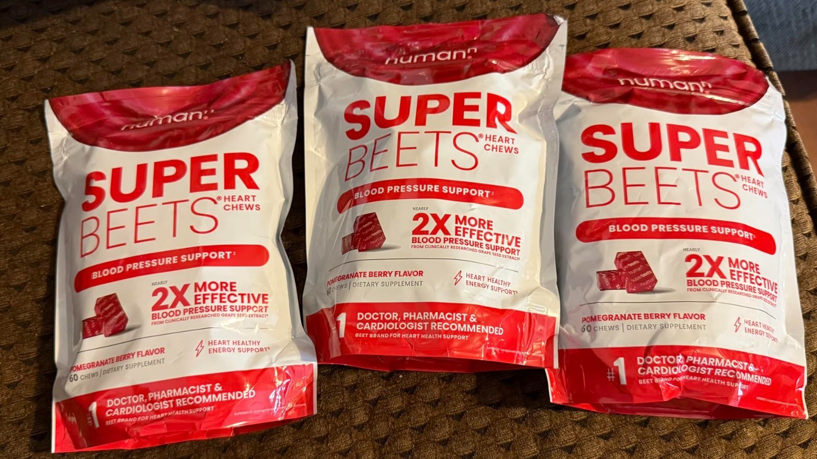 3 Pack Super Beets Beetroot & Grape Seed Chewables