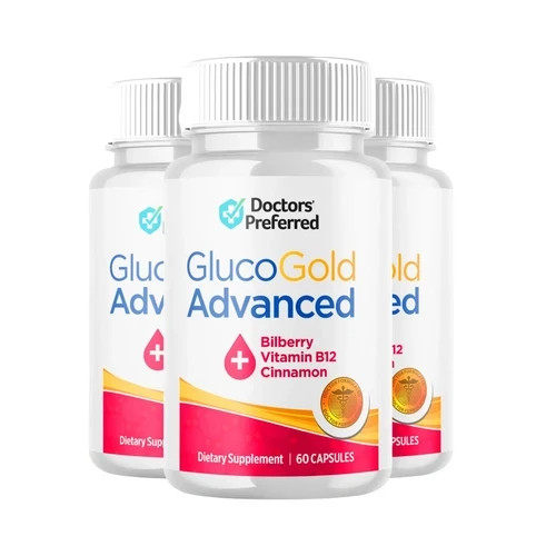 3-Pack Gluco Gold Advanced, GlucoGold Glycogen & Blood Balance – 180 Capsules