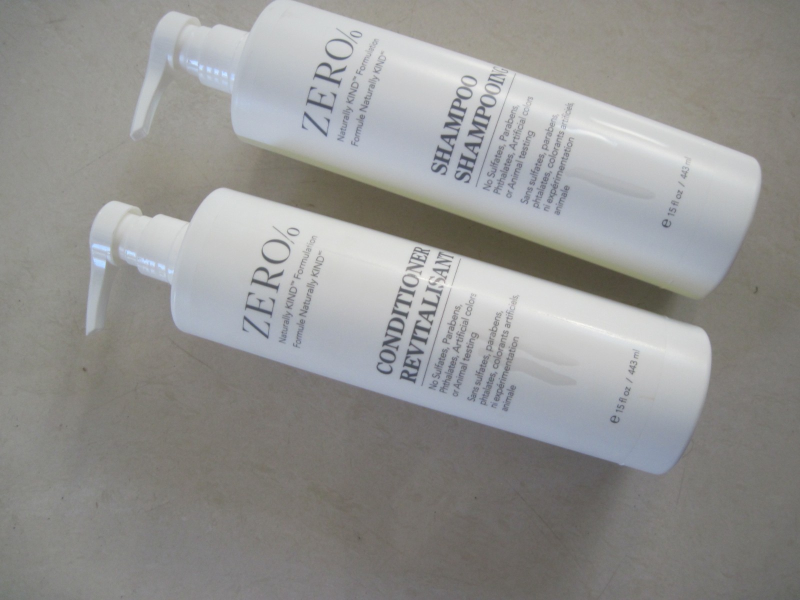 Zero% Shampoo & Conditioner Combo Twin Pack – 15oz Each – By Gilchrist & Soames