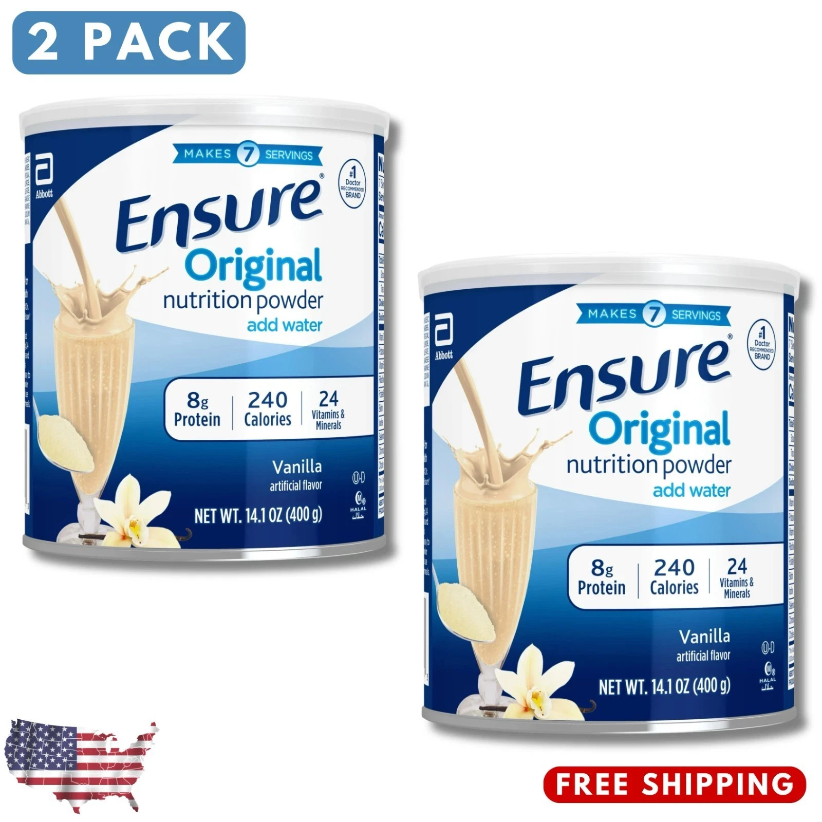 Ensure Original | Vanilla Nutrition Powder | 2 Can