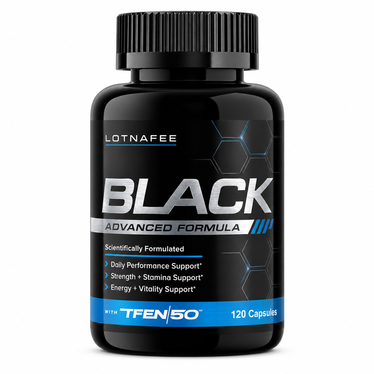 Lotnafee Black Testosterone Booster Muscle Libido Energy 120 Capsules