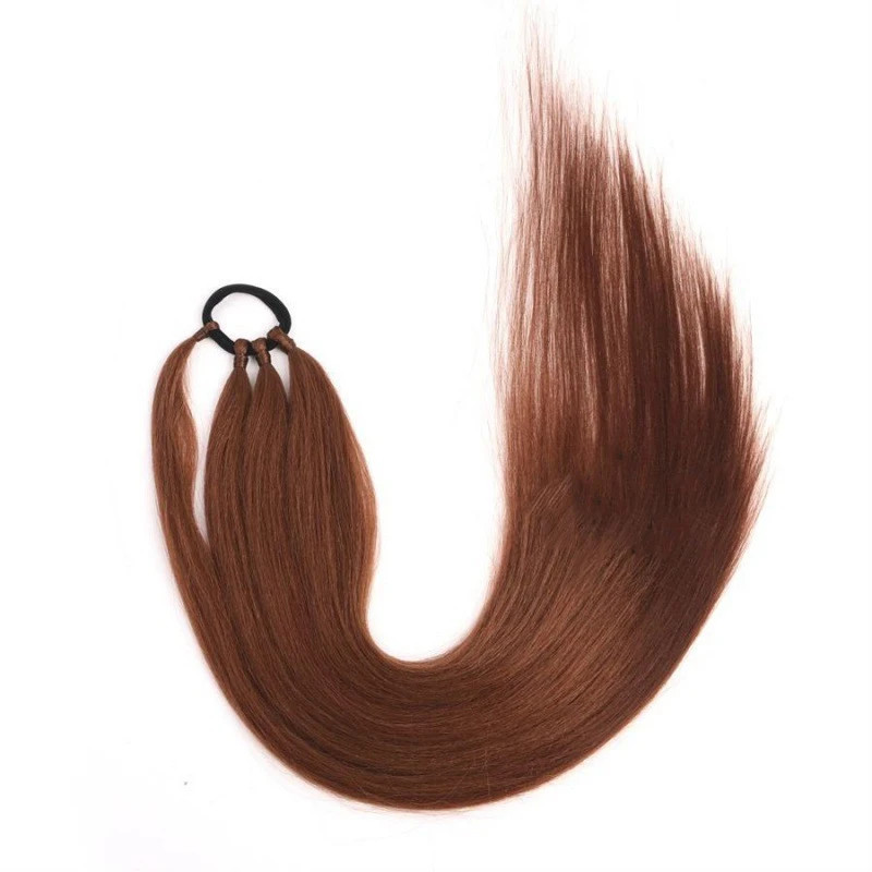 Versatile DIY Braided Ponytail Extensions Synthetic Fake Hair With Elastic Band