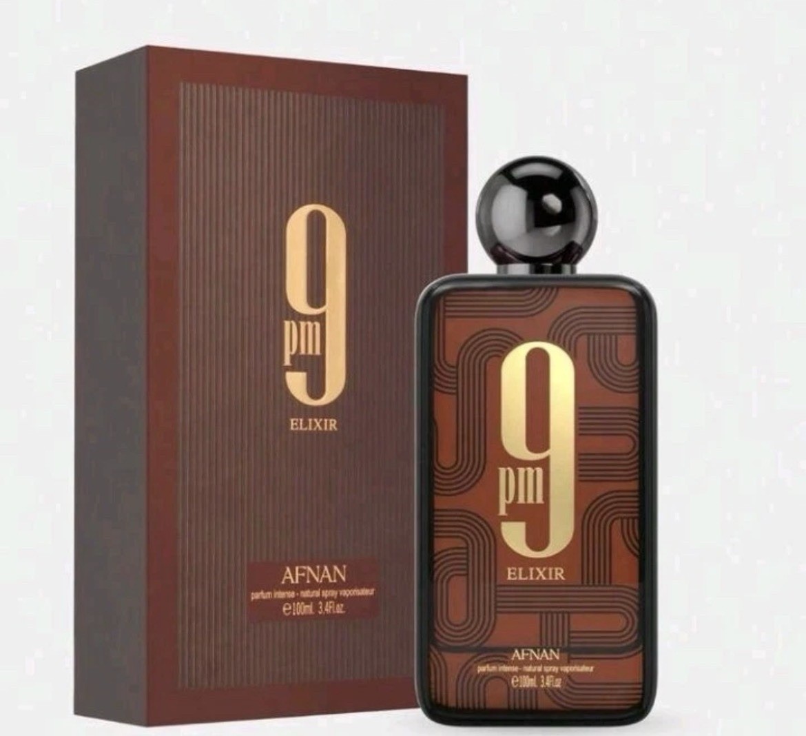 9 PM ELIXIR by Afnan New Original Extrait De Parfum Unisex 100 ML