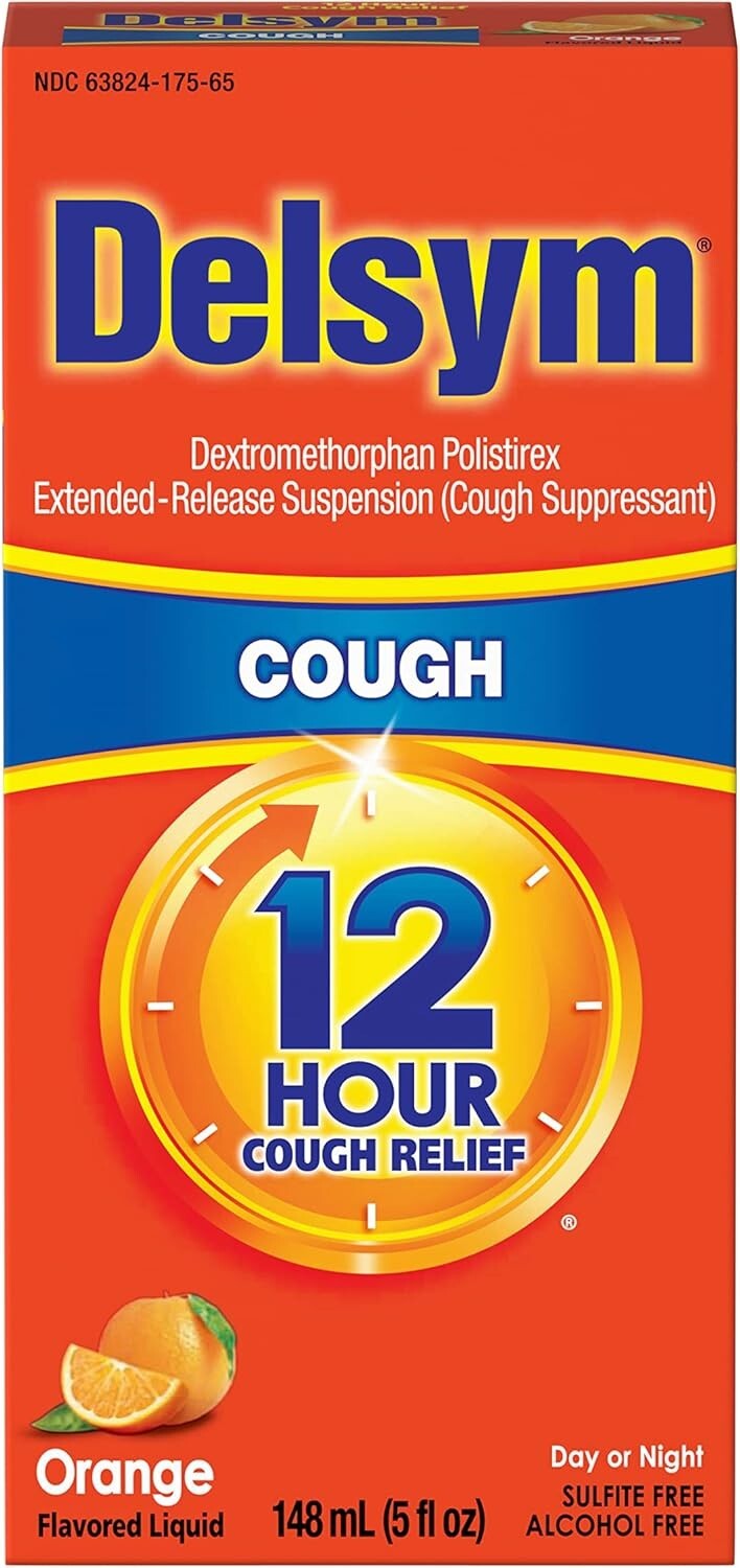 Delsym Adult 12 Hr Cough Relief Liquid Orange 5oz