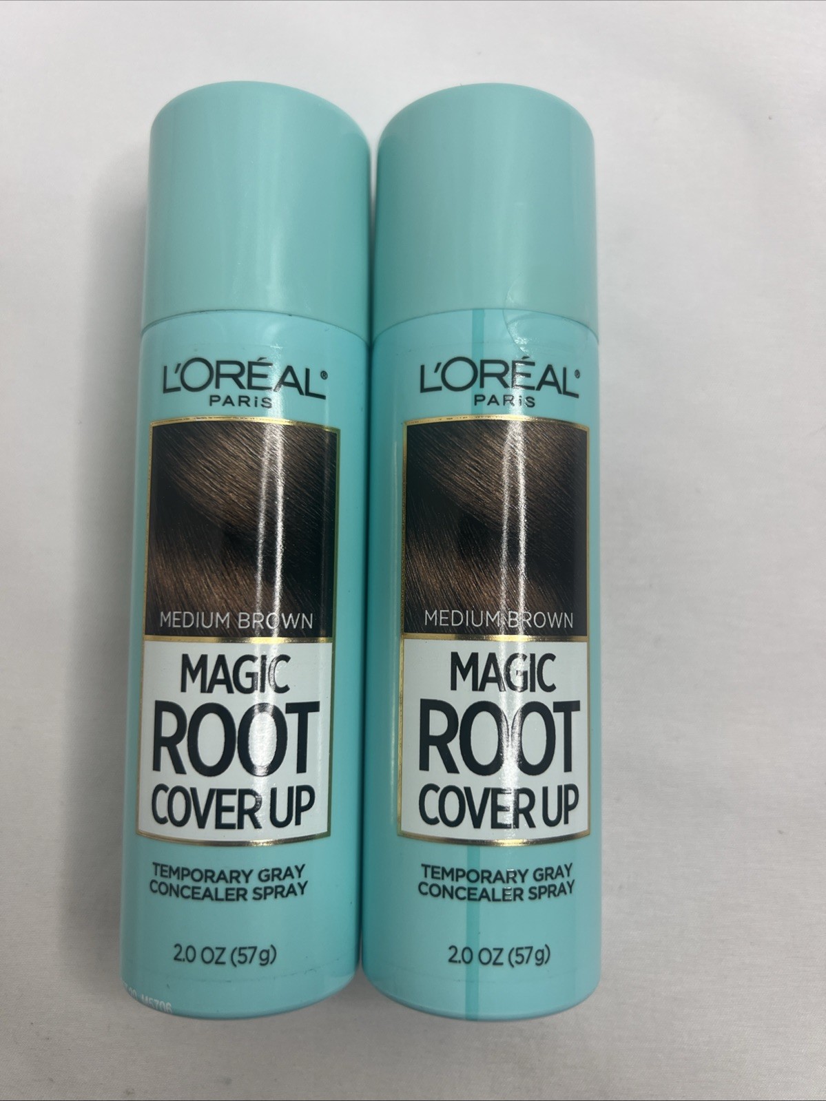 L’Oreal Paris Magic Root Cover Up Gray Concealer Spray Medium Brown Lot Of 2