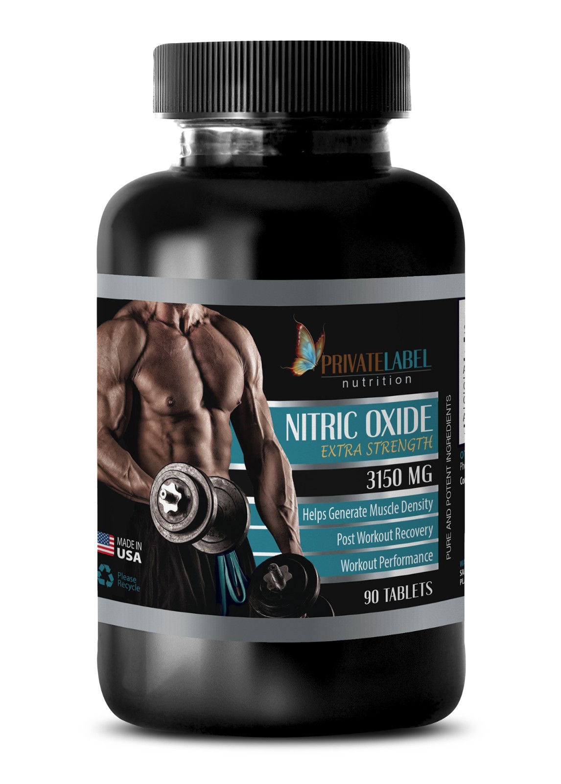 Nitric Oxide 3150mg – Muscle Gainer – 1 Bottle 90 Tablets