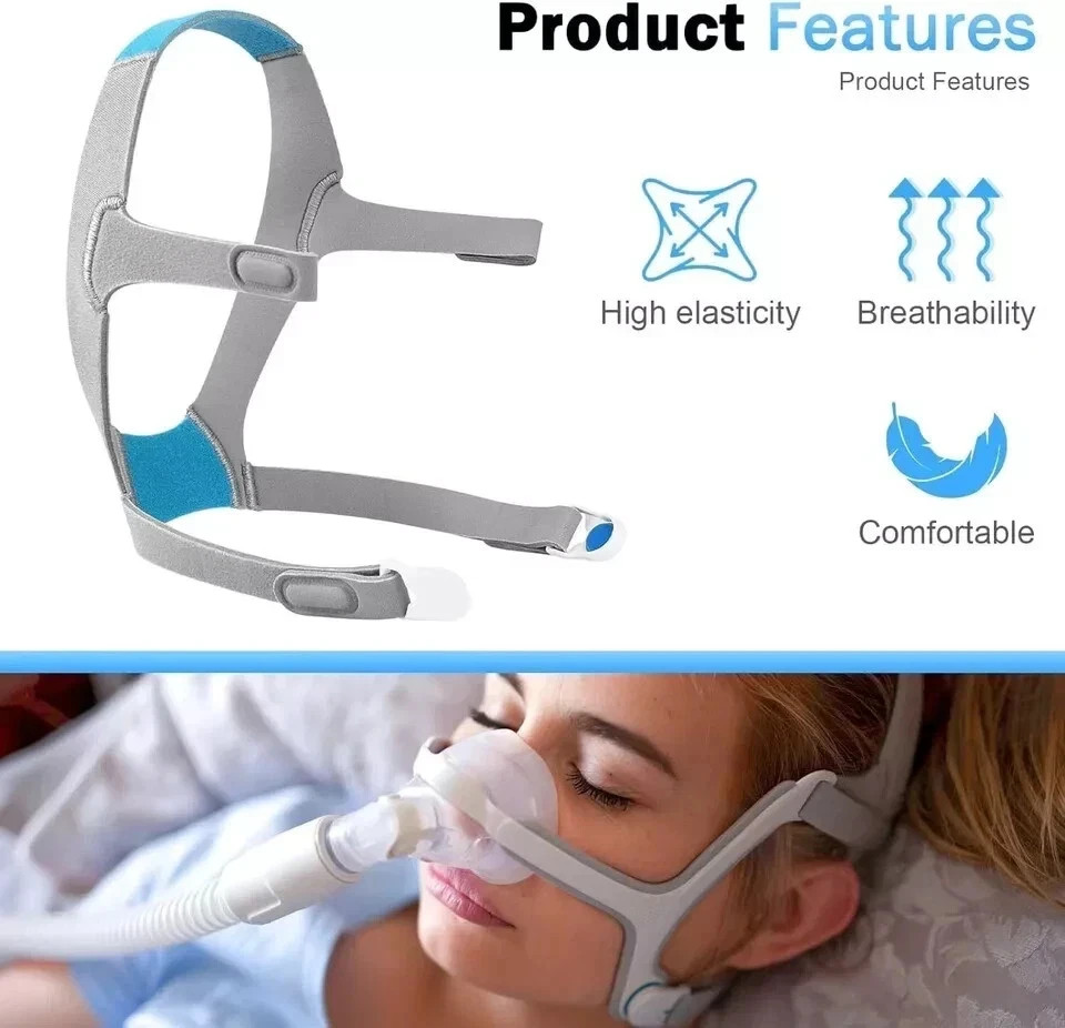 1 Pack CPAP Headgear for Resmed AirFit F20 with Magnetic Clips, Replacement Head