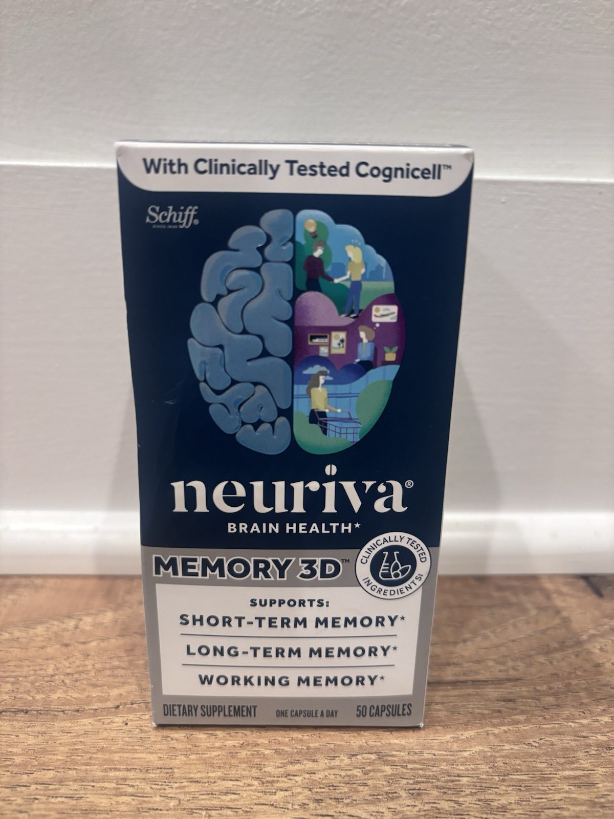 Neuriva Brain Health Memory 3D Supplement 50 Capsules, Exp. 12/27