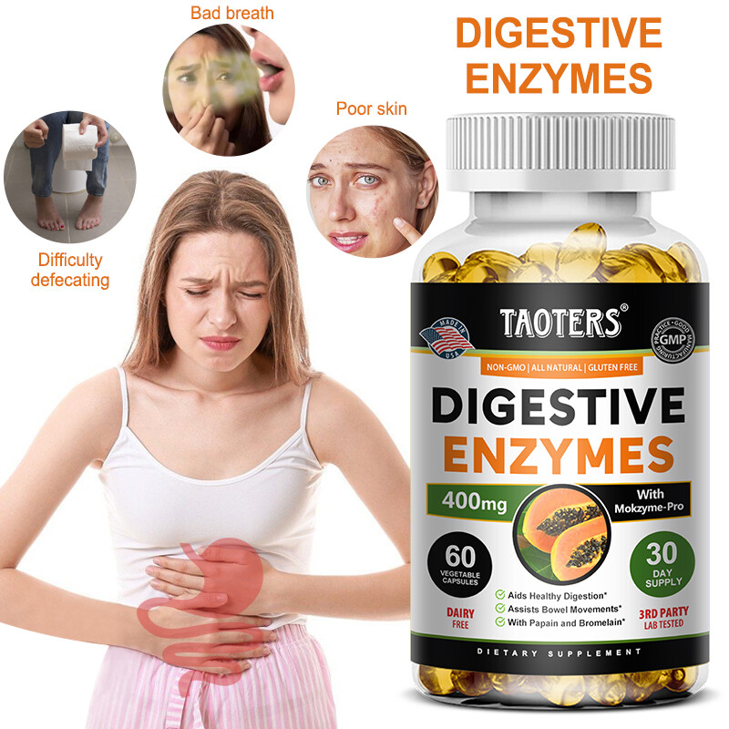 Digestive Enzyme 3000 mg | Triple Compound Formula (Protease + Lipase + Amylase)