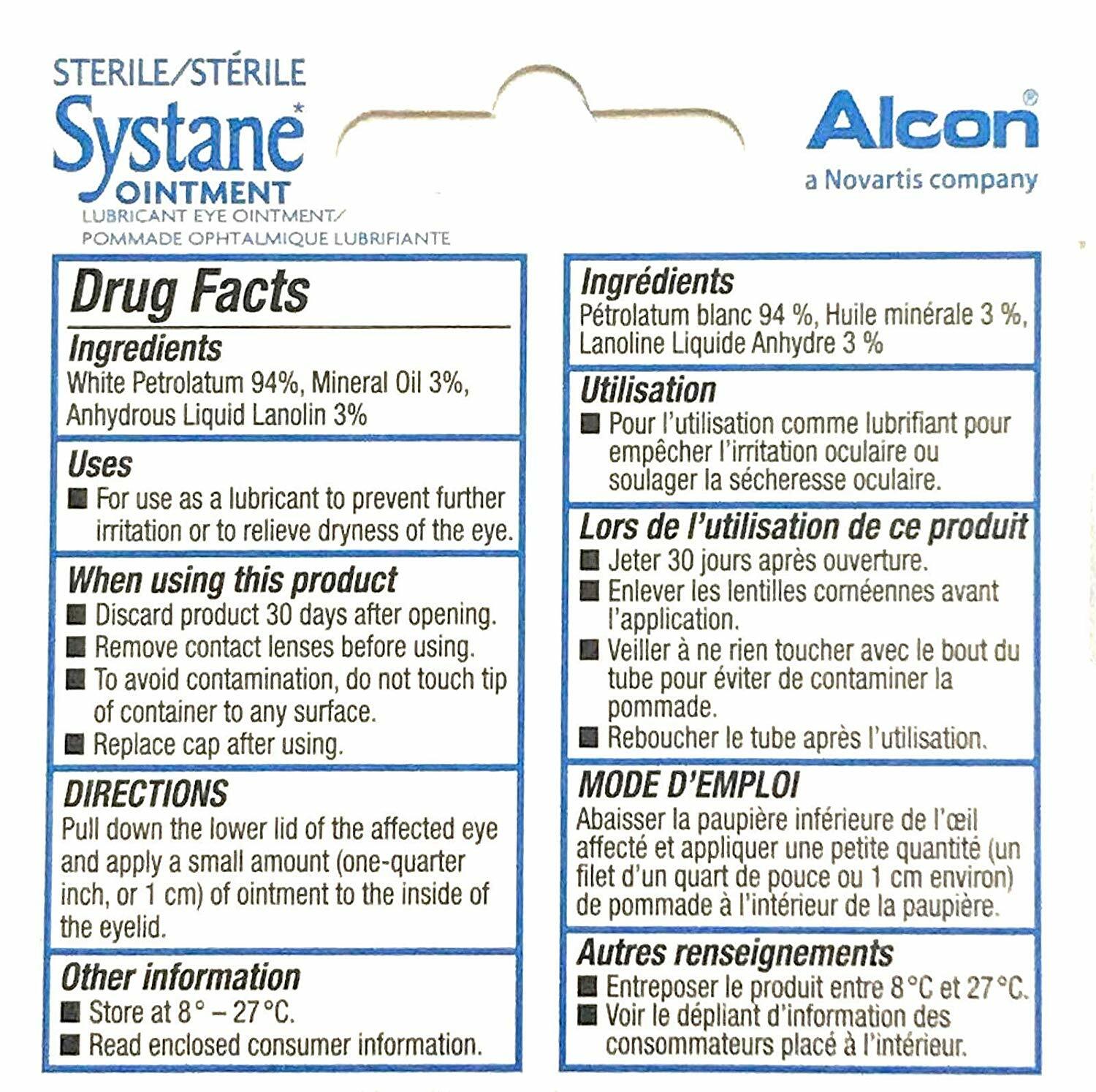 (2 Pack) Systane Ointment Nighttime Relief Eye Lubricant, 3.5g (1/8 FL OZ)