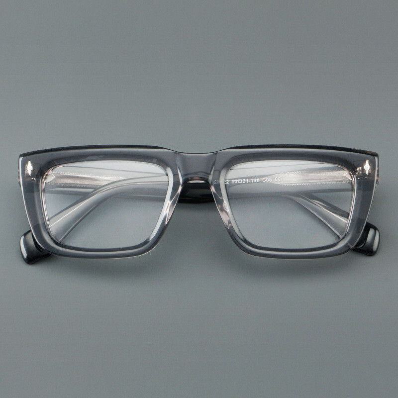 Thick Square Acetate Reading Glasses Resin Lenses Readers Retro Eyeglasses frame