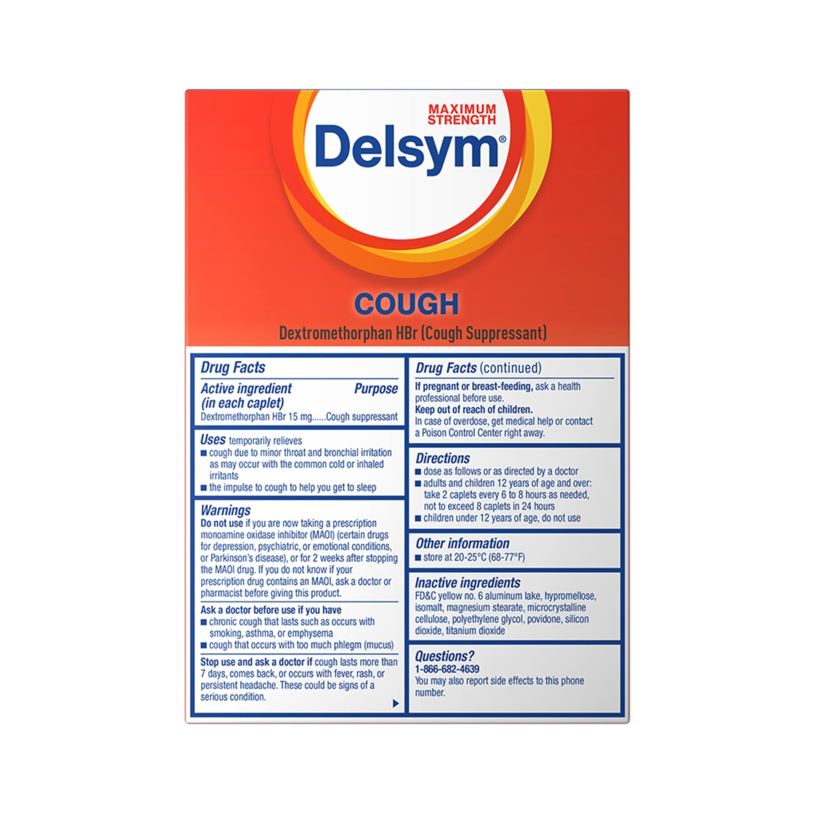 Maximum Strength Cough Suppressant, Over-the-Counter Medication for Cough, Fa…