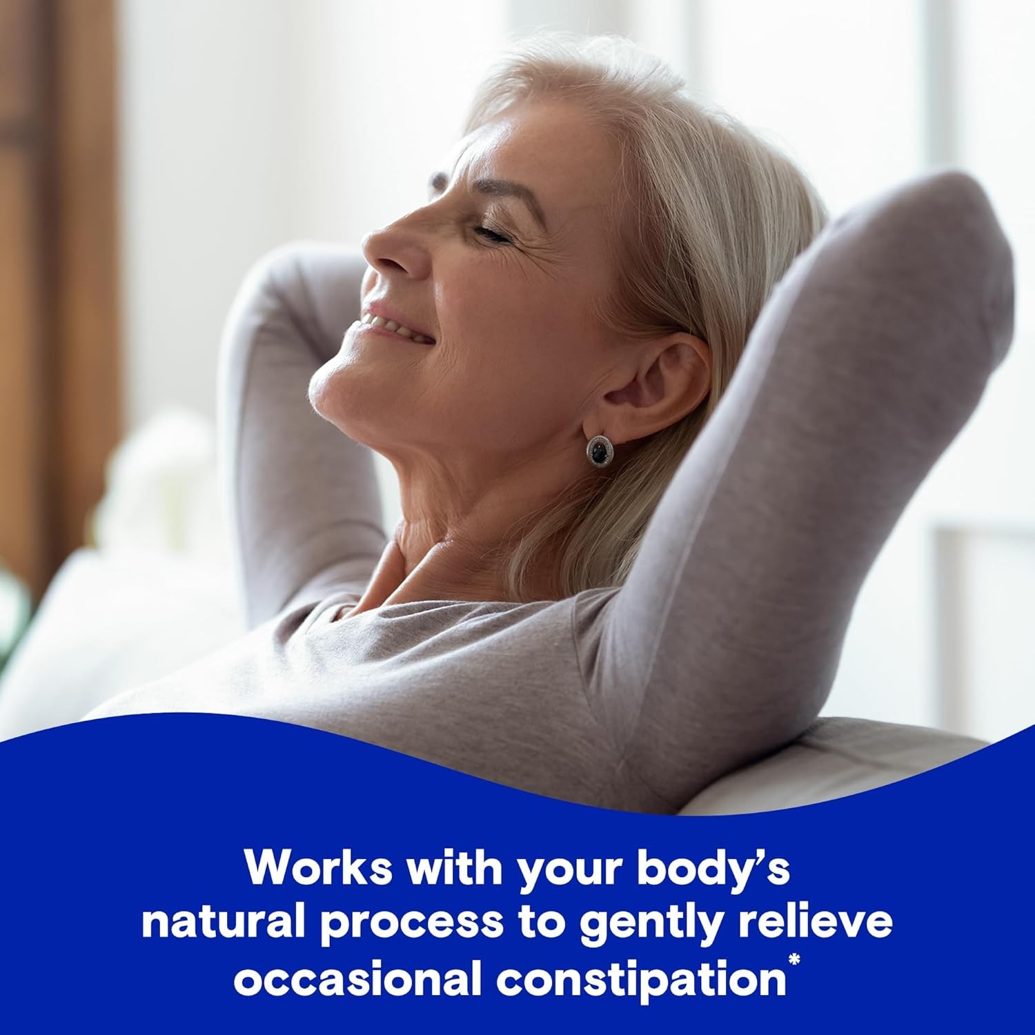 Easy-to-Swallow Laxative Caplets, 55 Count for Quick Relief