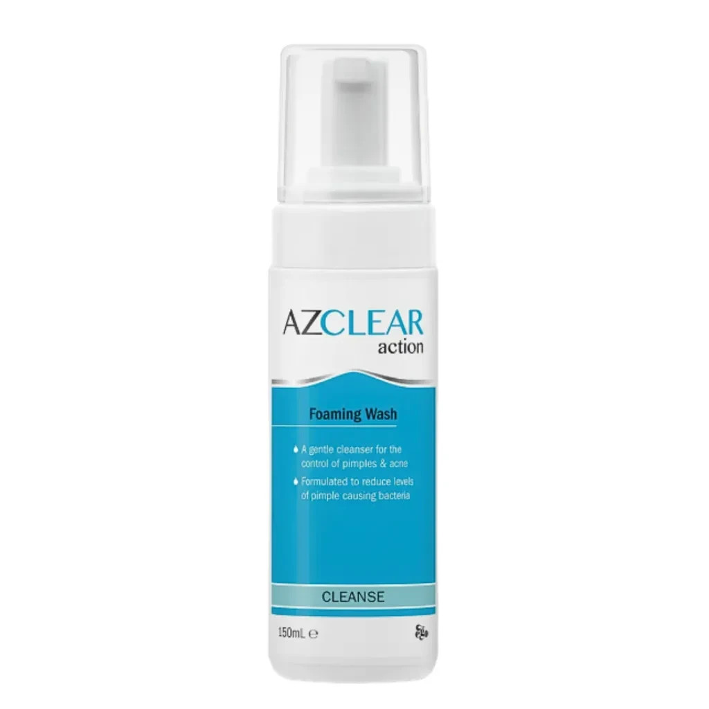 AZCLEAR Action Foaming Anti-Acne Cleanser 150ml | Gentle Daily Wash(EXP 03/2030)