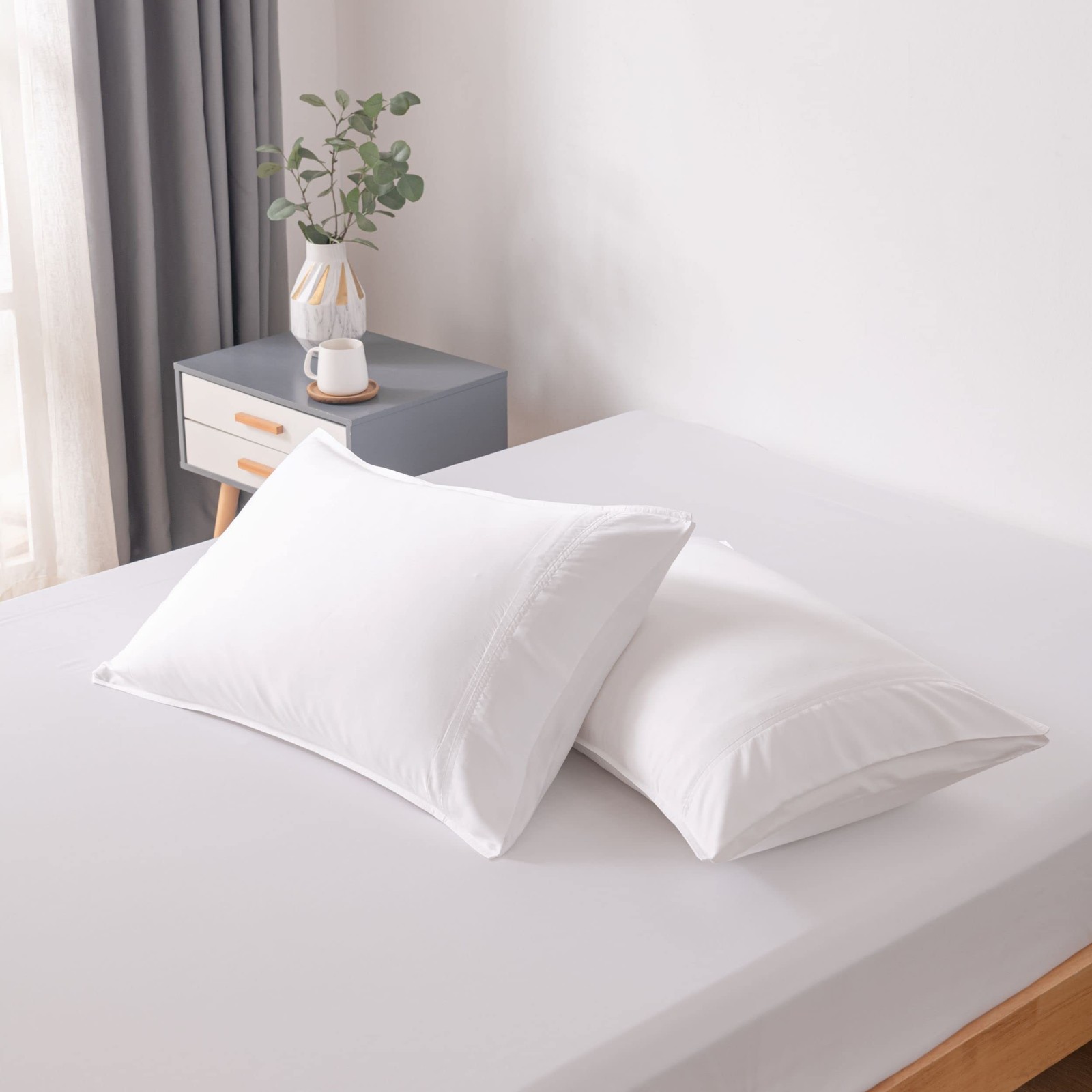 Bella Coterie | Luxury Bamboo Viscose Standard Size Pillowcase Set | 100% Org…