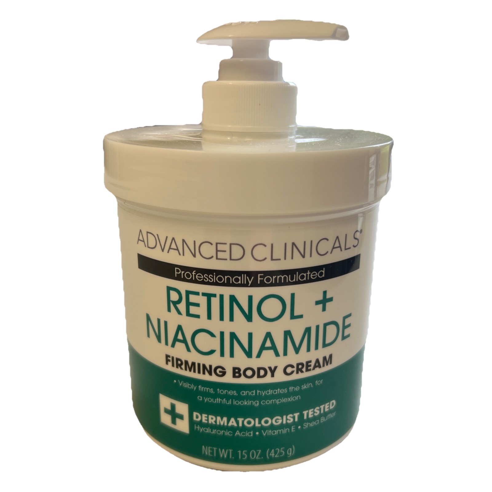 Advanced Clinicals Retinol Niacinamide Firming Body Cream 15 oz