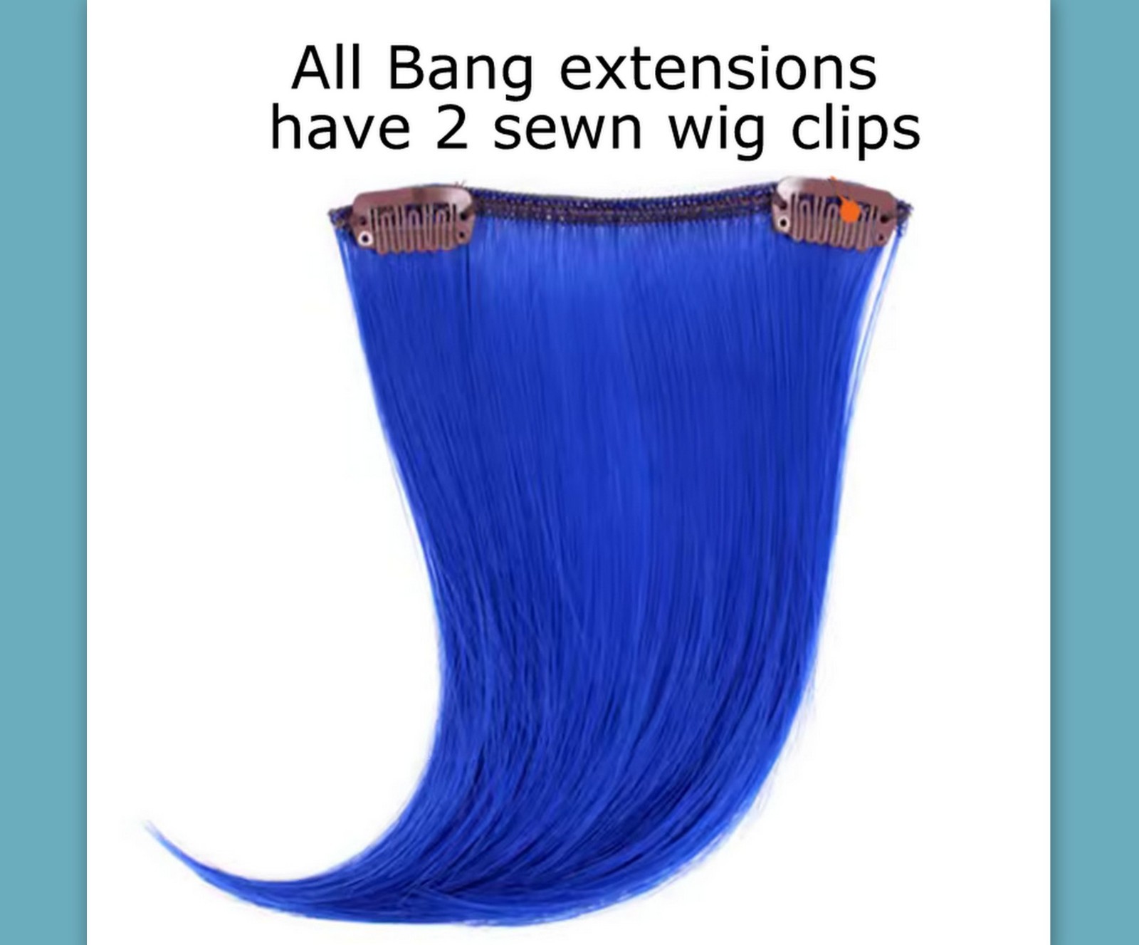 dyed Human Hair Bangs Clip in Emo Scene extensions Women rainbow weft costume