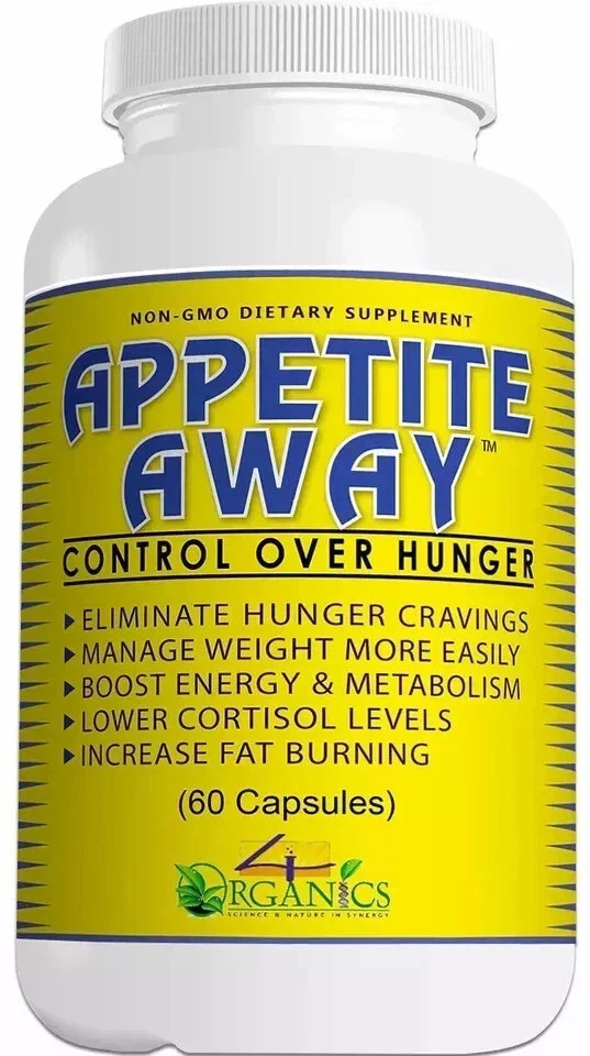Appetite Away Hunger Suppressant Weight Loss Supplement (60 Capsules), Pack of 1
