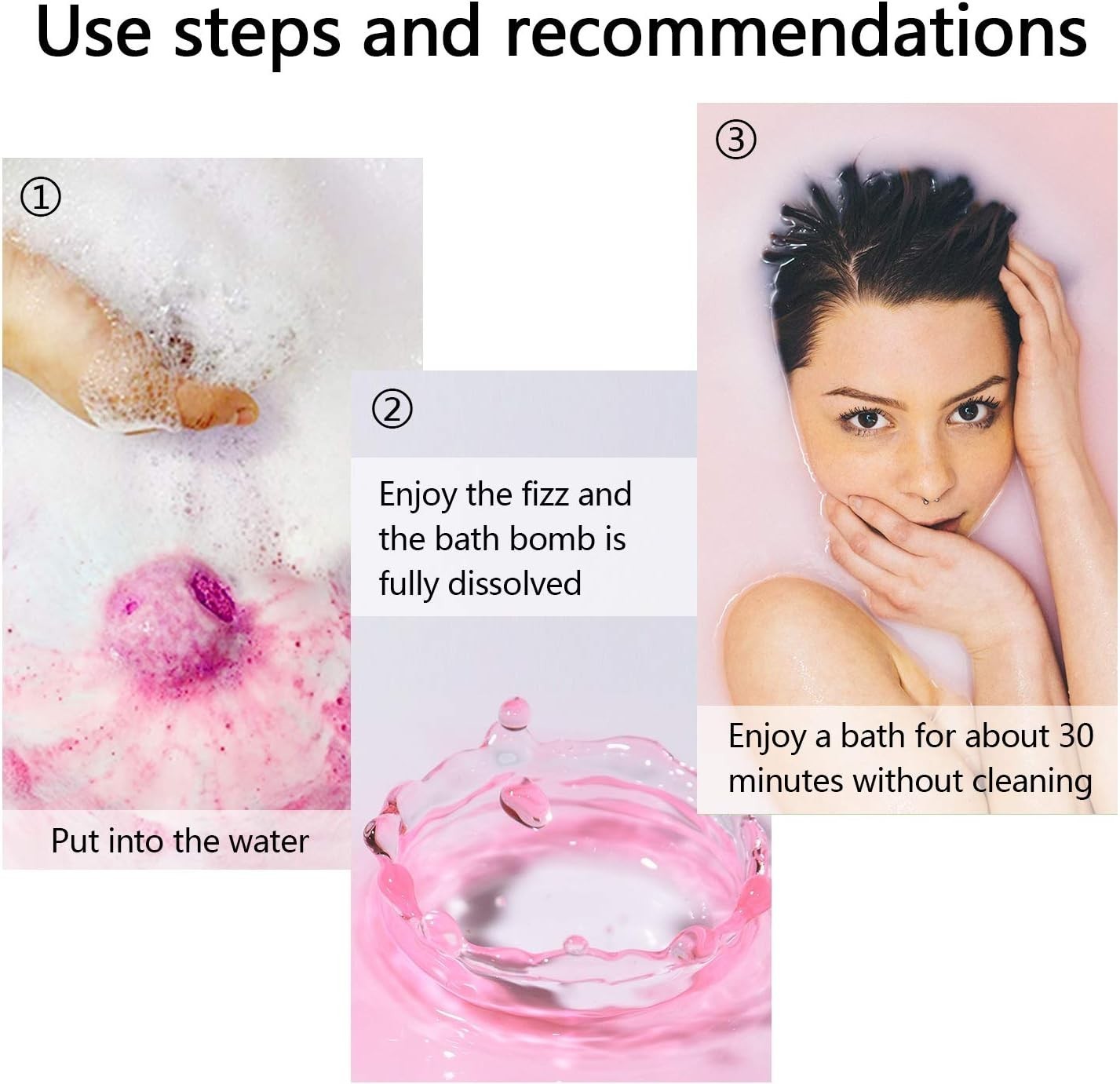 Bath Bombs Gift Set 50 Handmade Bulk Bath Bombs Kids Women Men Wonderful Fizz