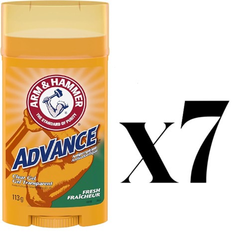 7x Arm & and Hammer Advance Fresh Clear Gel Antiperspirant Deodorant 113g 4oz