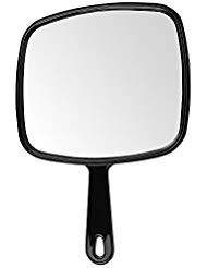 ForPro Professional Collection Extra Large Hand Mirror with Handle, 9″ W x 12…