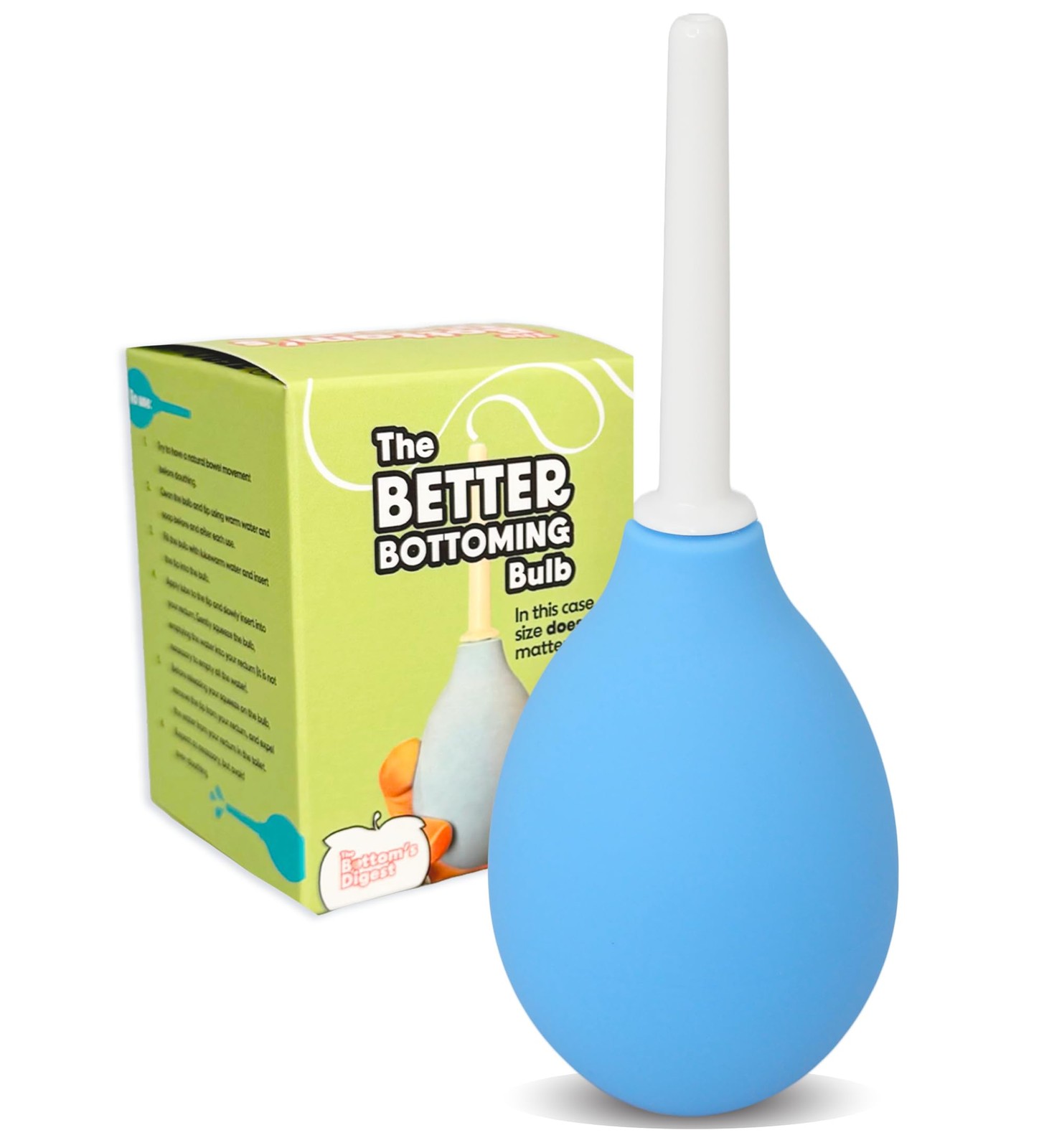 Bottom’s Digest Enema Bulb 3.0-oz Anal Douche with Easy-Clean 6-cm White Tip …