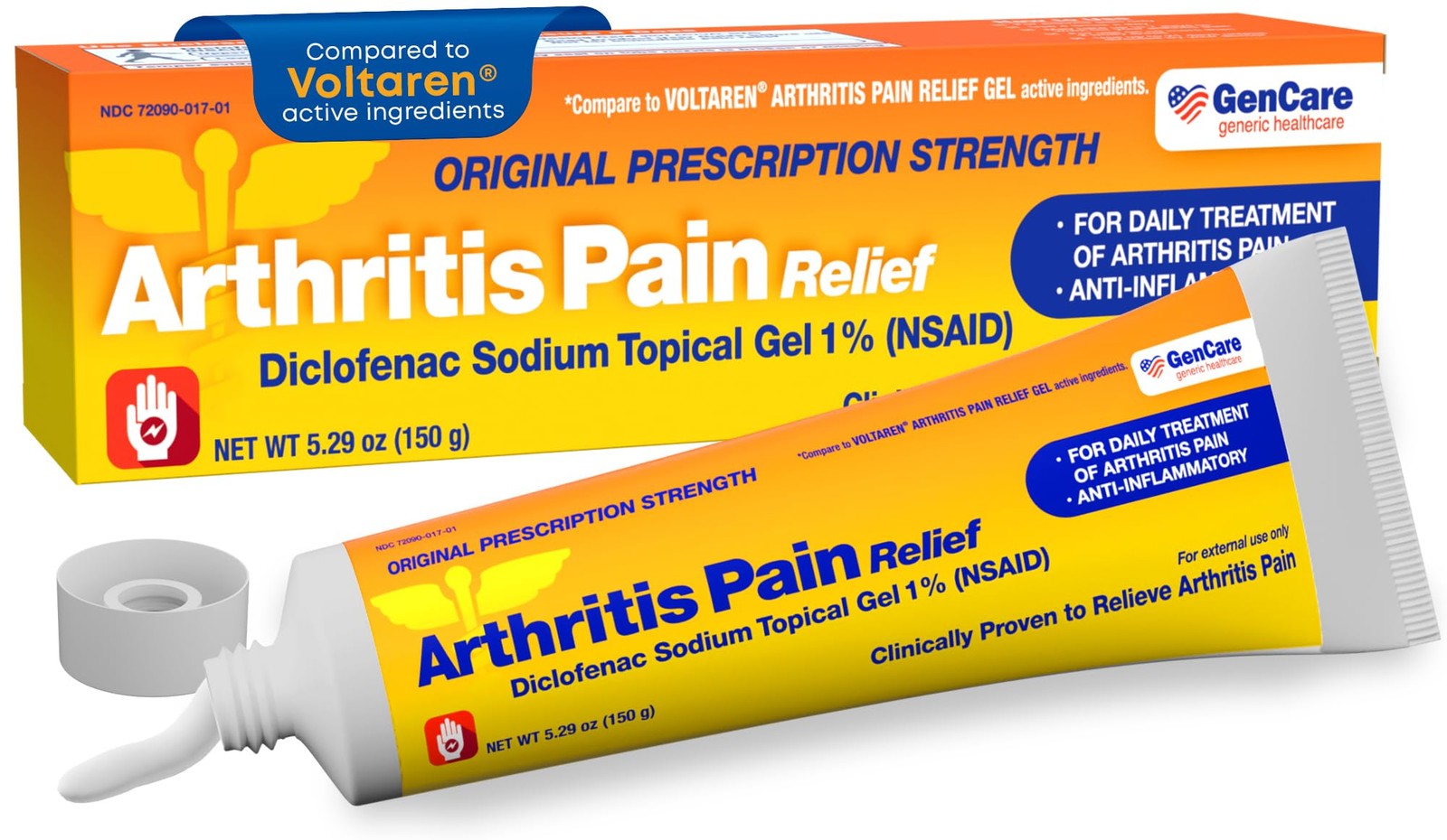Arthritis Pain Relief Diclofenac Sodium Topical Gel 1 Percent (NSAID) – Clinical