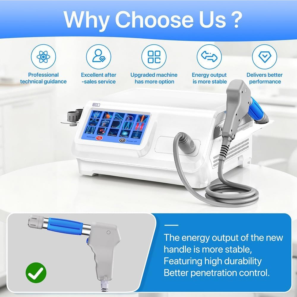 USED Kalecope 8 Bar ED Shockwave Therapy Machine for Pain Relief Removal Q60